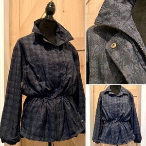 90s Vintage Women’s Plaid Rain Jacket Forrester’s Gore Tex Size Medium